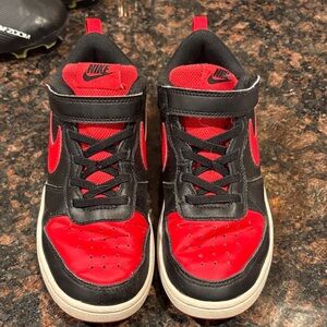 Nike Kids Black and Red Sneakers